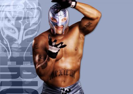 Rey Mysterio Name Tattoo On Right Arm